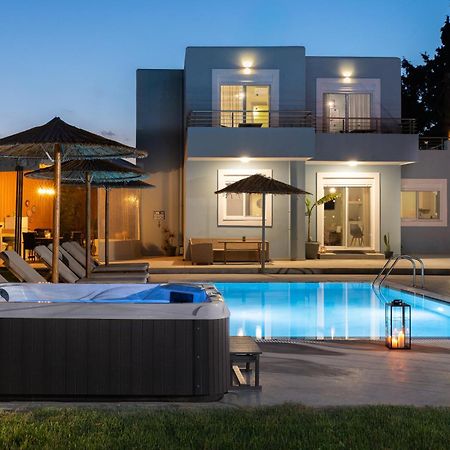 Ethria Pool Villa With Heated Jacuzzi Afantou Extérieur photo