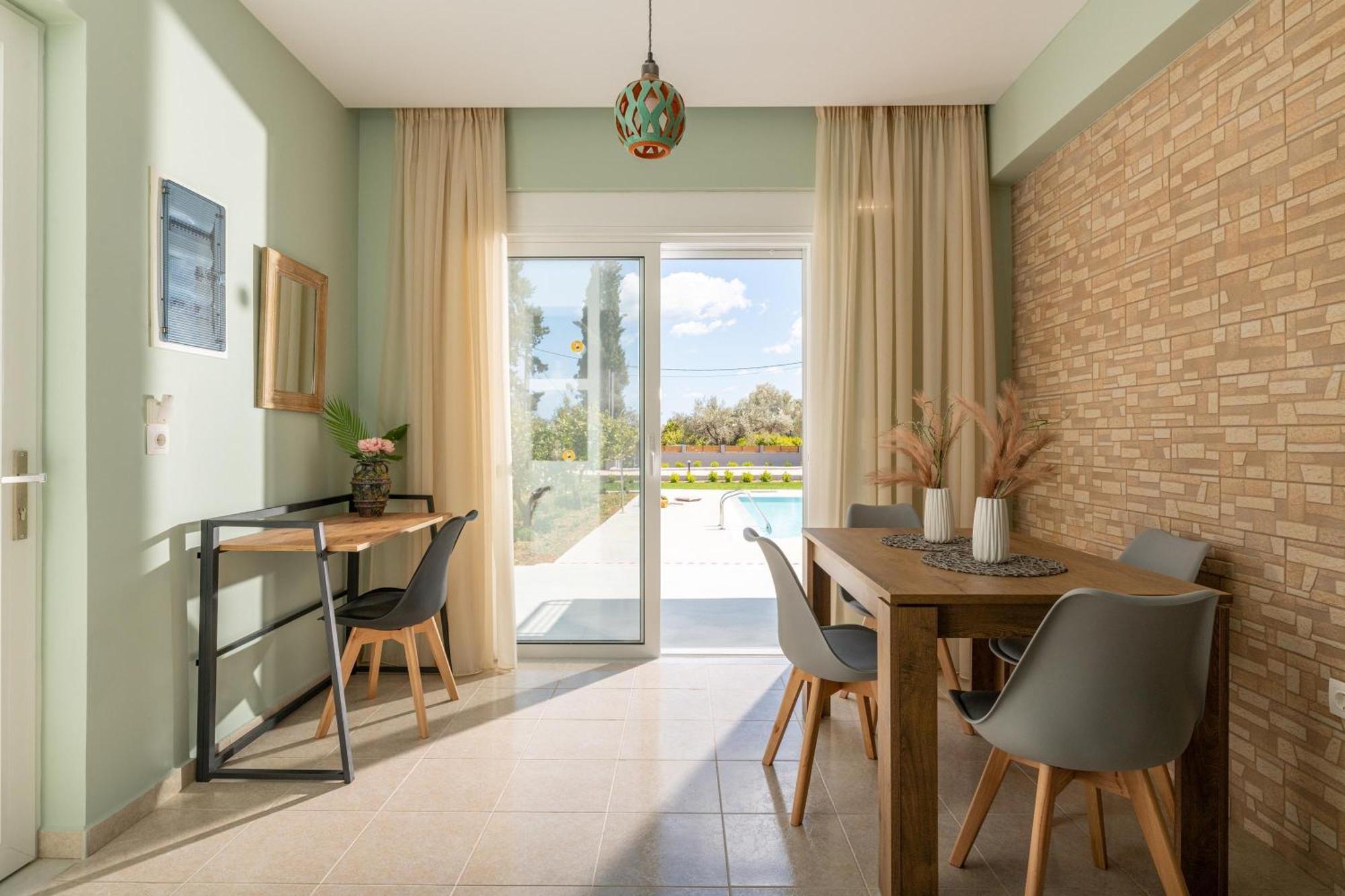 Ethria Pool Villa With Heated Jacuzzi Afantou Extérieur photo
